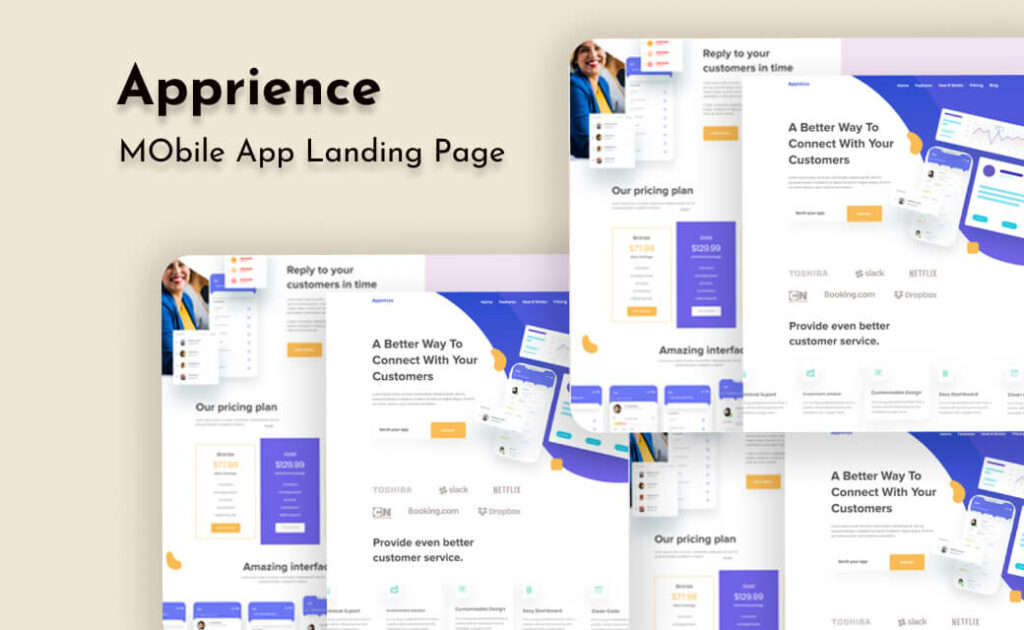 Apprience – Mobile App Landing Page WordPress Theme