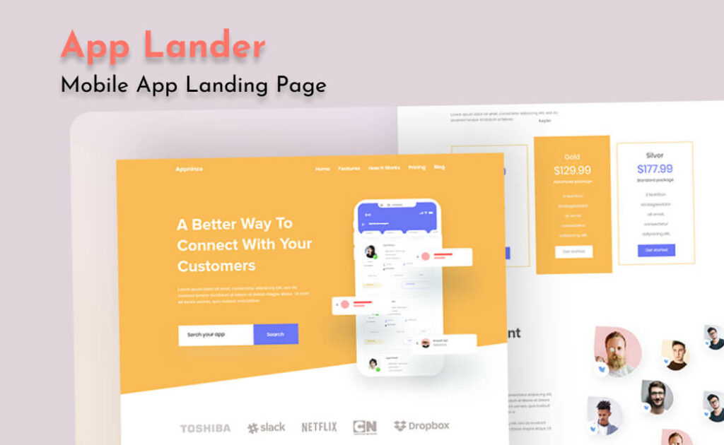 Applander – Mobile App Landing Page WordPress Theme