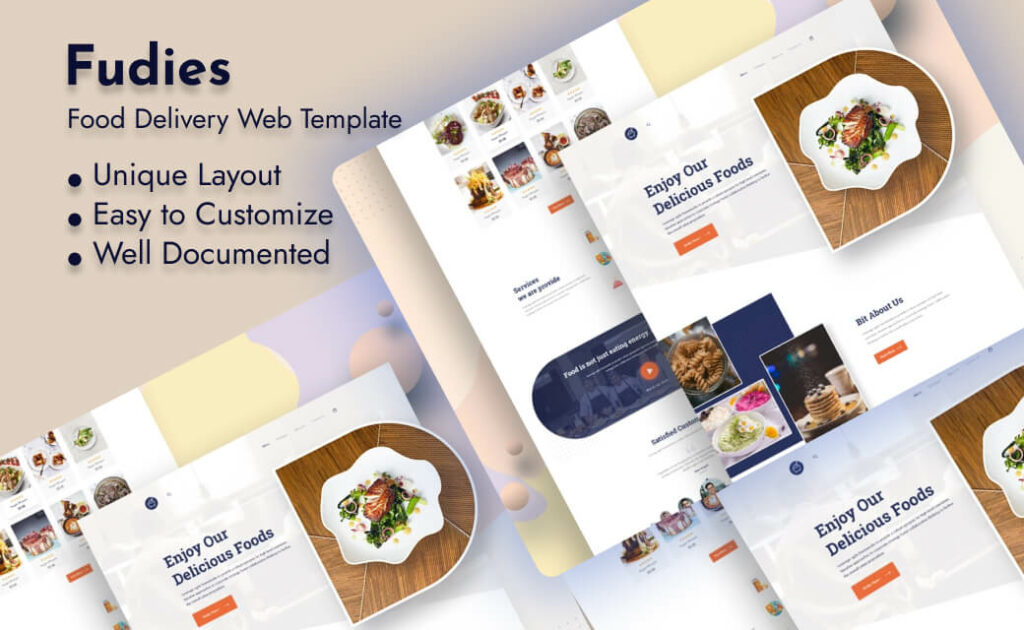 Fudies – Food Delivery Web Template